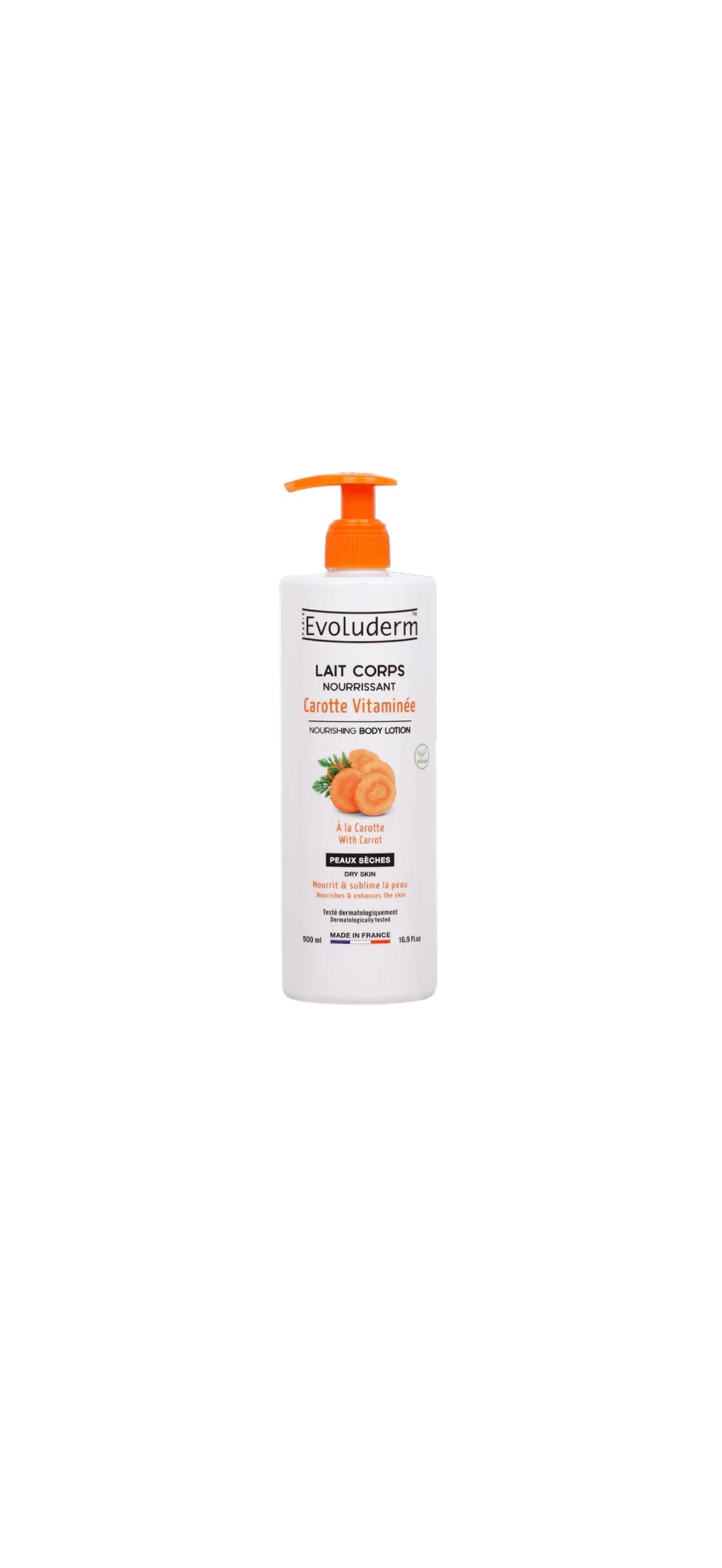 Evoluderm Carotte Vitaminée Nourishing Body Lotion – 500ml