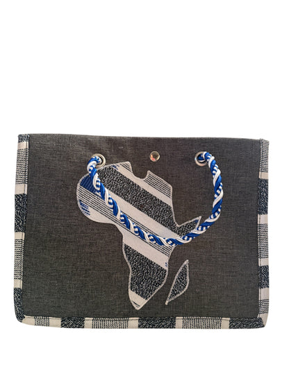 Small African Map print purse