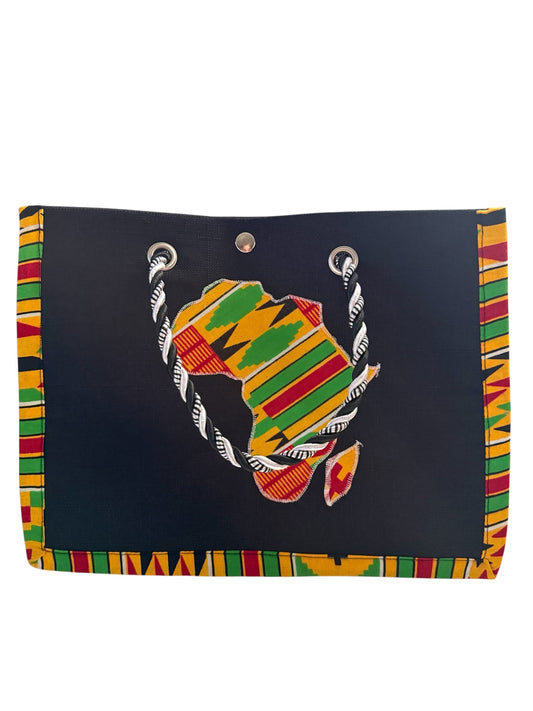 Small African Map print purse