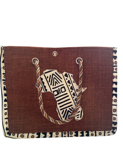 Small African Map print purse