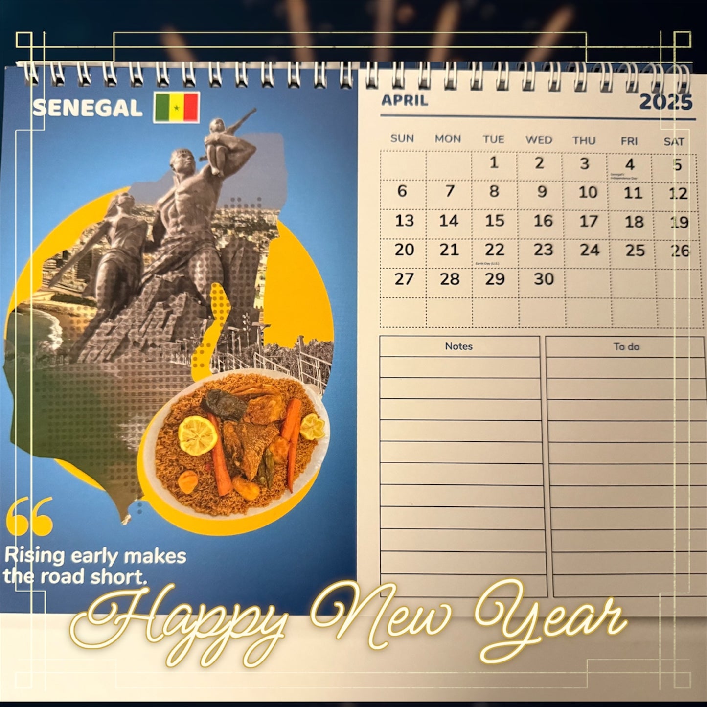 Kaned Global desk calendar - Motherland series