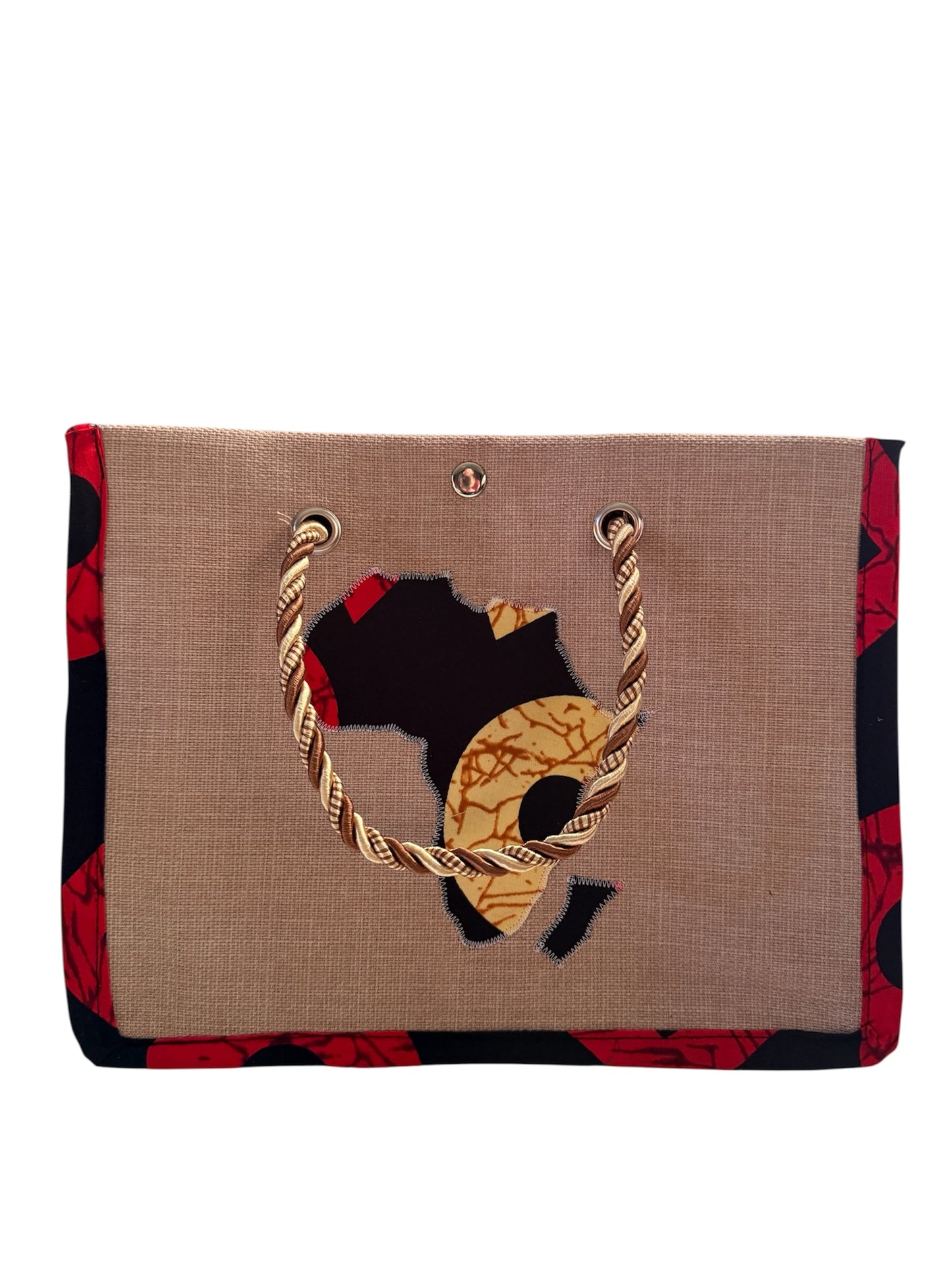 Small African Map print purse