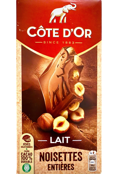 Côte d’Or milk chocolate and hazelnuts